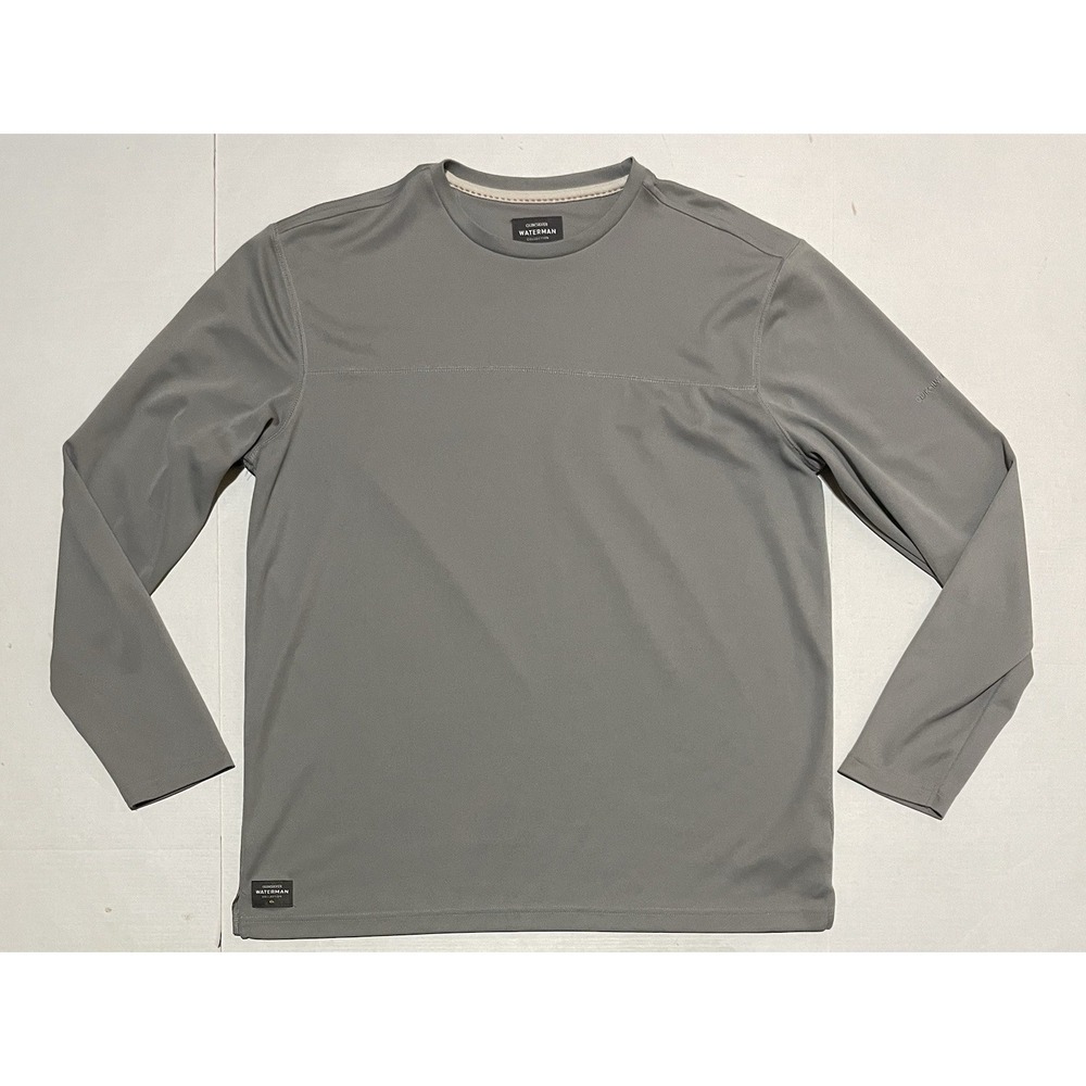 Quiksilver‎ Waterman Collection Longsleeve T-Shirt Gray Tee Size XL Fishing